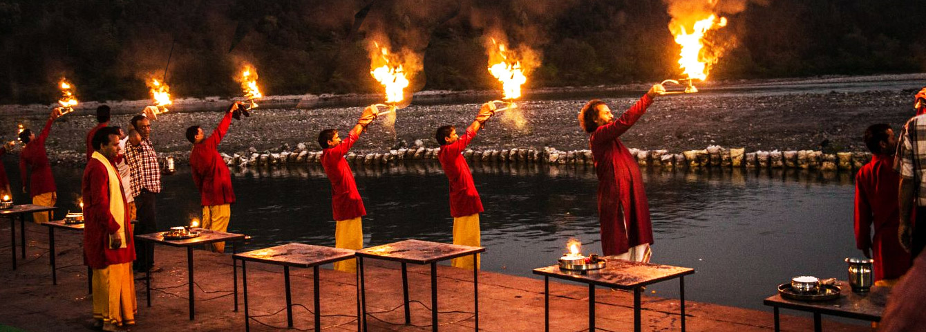 rishkesh Ganga Aarti en Triveni Ghat