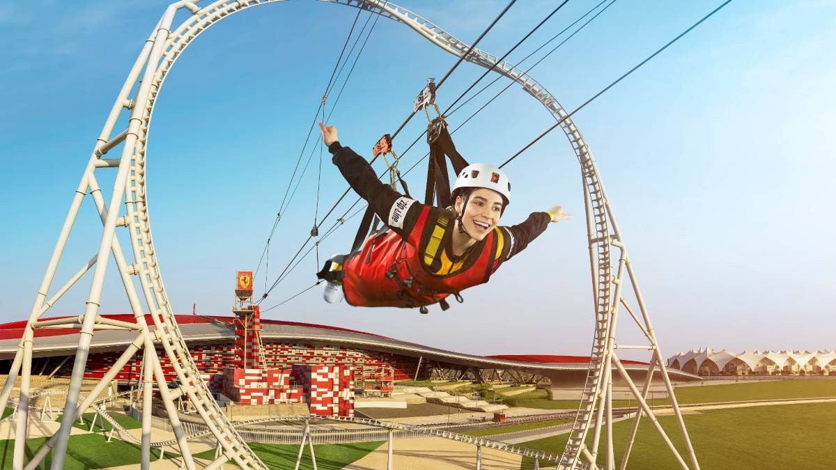 adventure activities at Ferrari World Theme Park