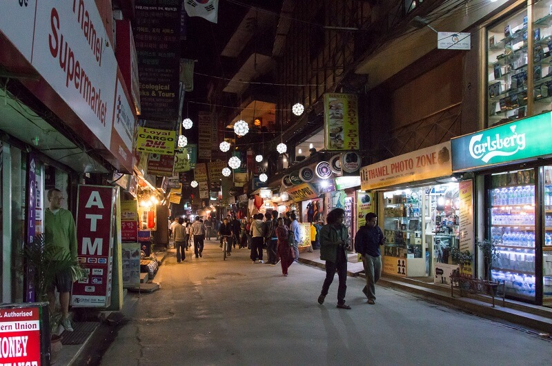 Visita el distrito de Thamel, Katmandú, Nepal