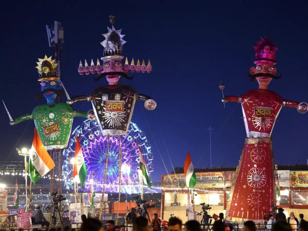 Celebración de Dussehra en la India