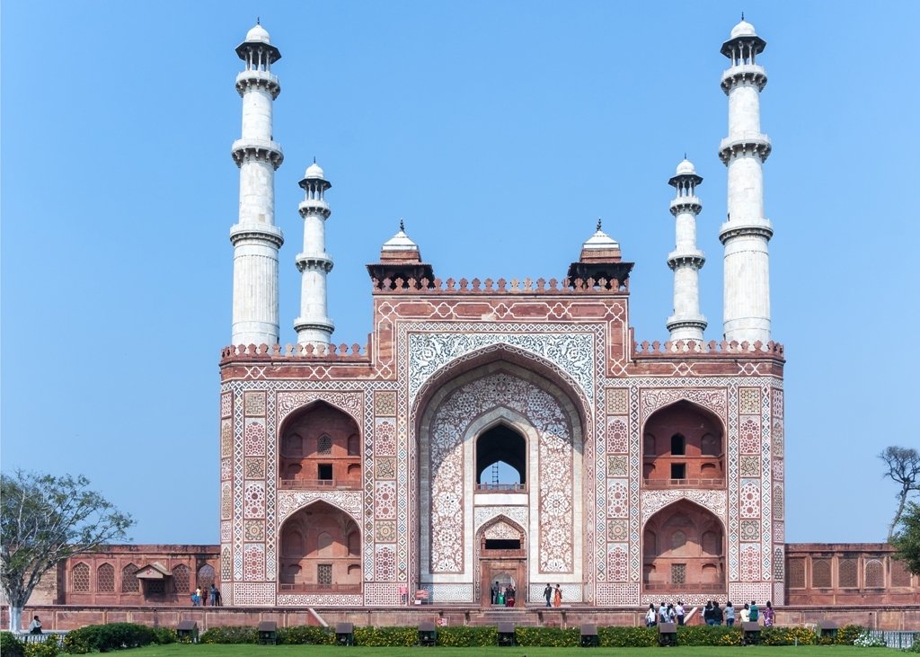 Akbar's Tomb at Sikandra in Agra