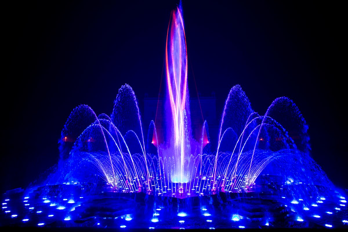 Musical Fountain or Water Show at Akshardham Temple