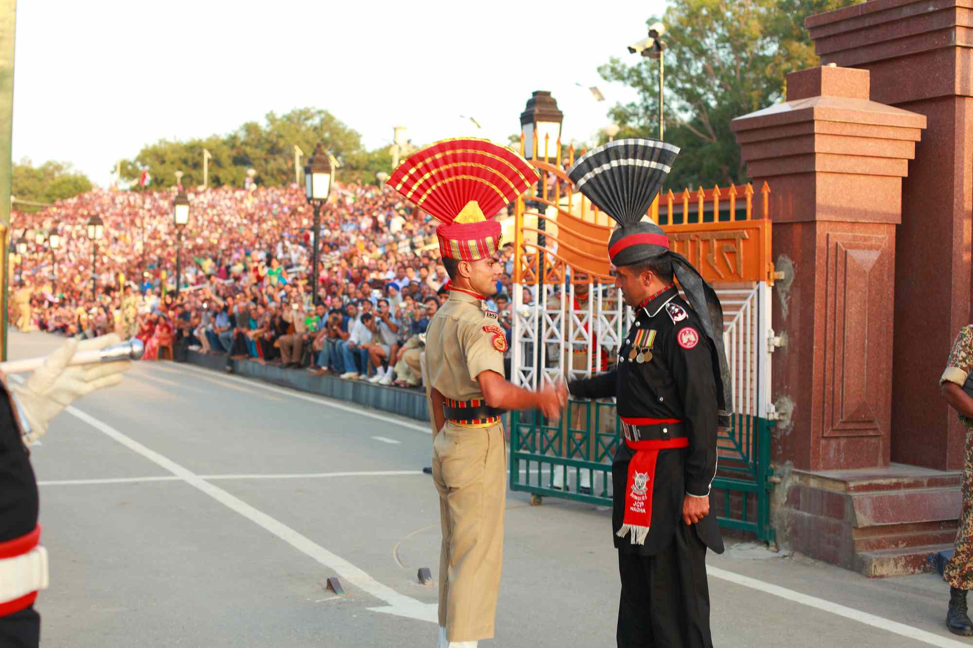 Detalles de la Ceremonia del Wagah Border