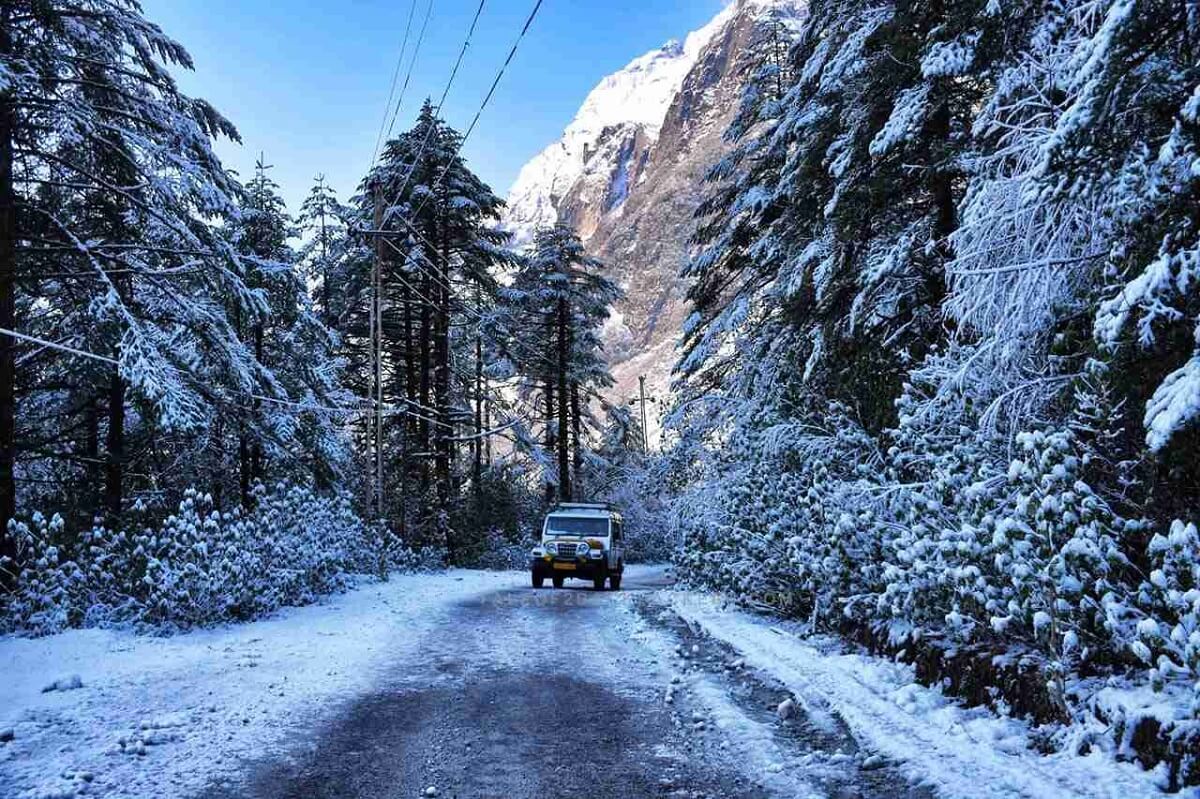 Nevadas en Lachen, Sikkim