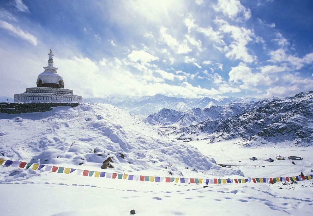 Nevadas en Leh, Ladakh