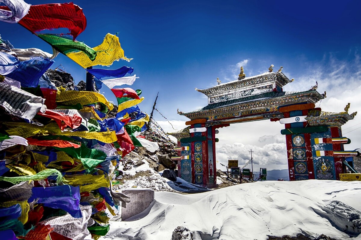 Nevadas en Tawang, Arunachal Pradesh