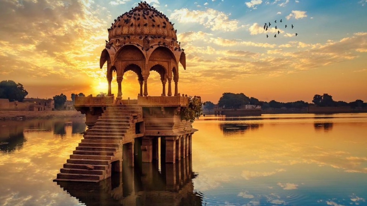 Lago Gadisar en Jaisalmer