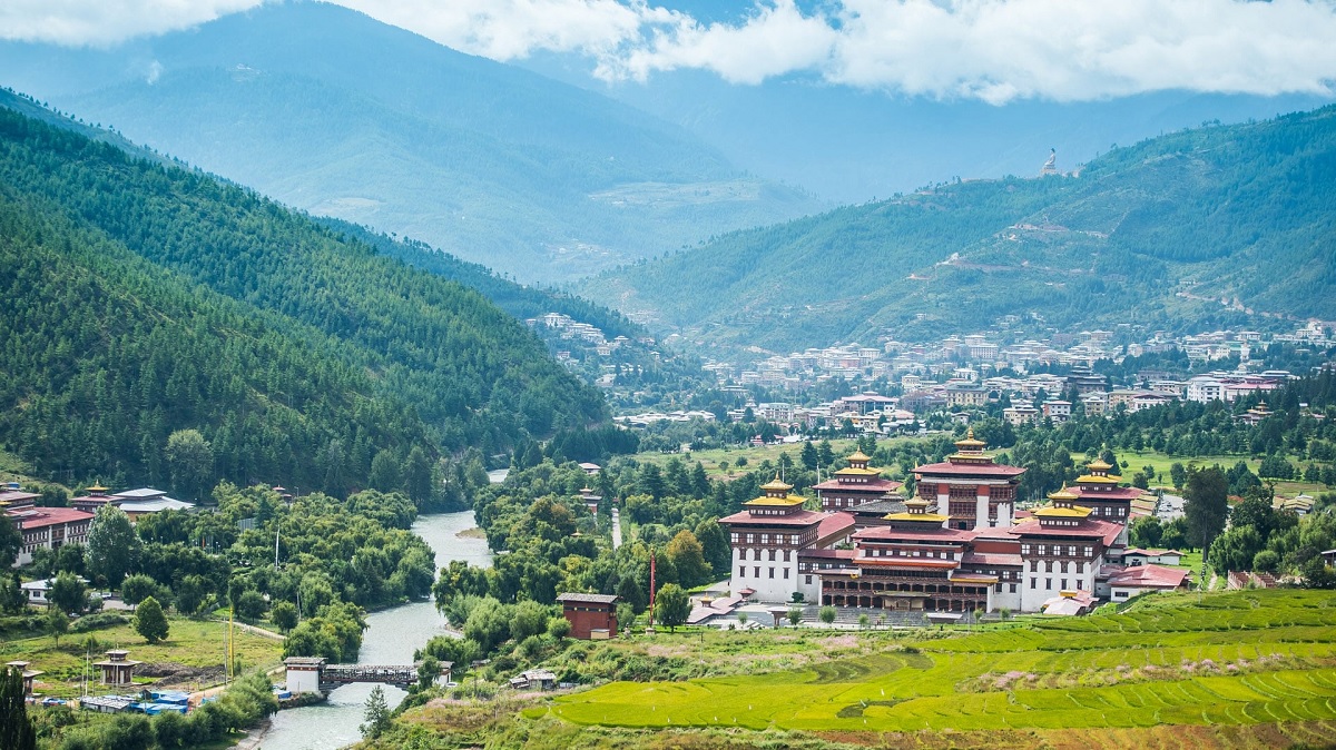 Valle de Thimphu en Bután