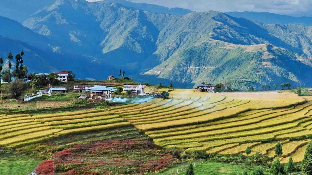 Valle de Trashigang en Bután